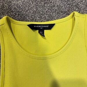 White House Black Market forme tank size XS chartreuse